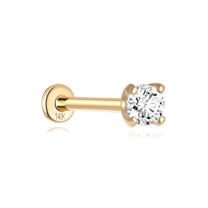 14K Gold Earrings Stud Series