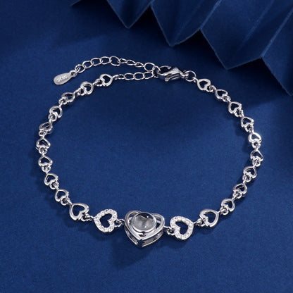 Heart Bracelet With Hidden Photo