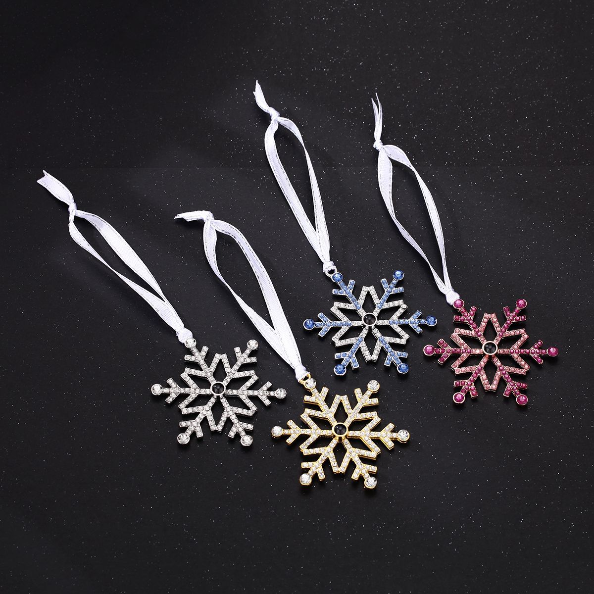 Personalized Christmas Snowflake Photo Ornament