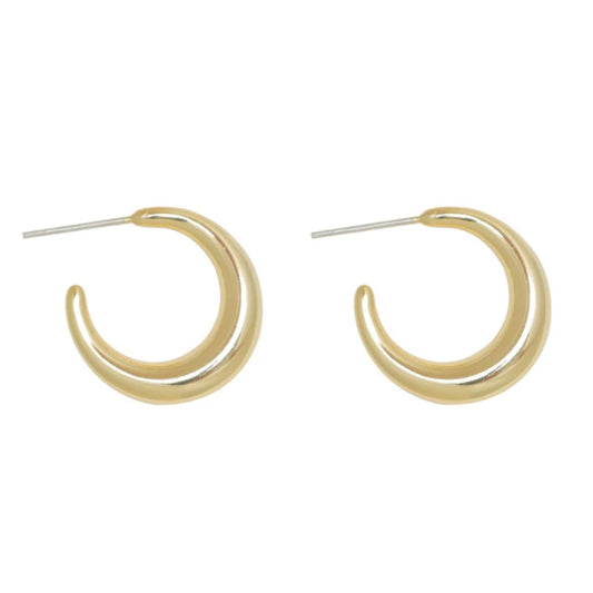 Good Looking Dome Hoop Earrings