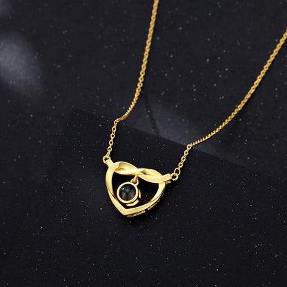 Mobius Love Necklace with Hidden Photo