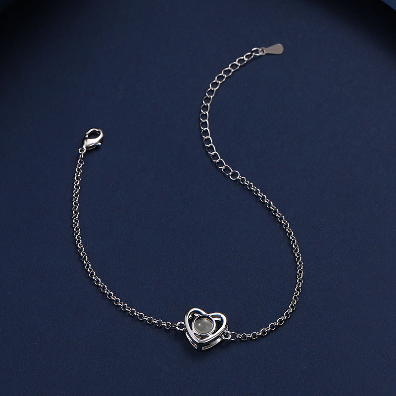 Heart Bracelet With Hidden Photo