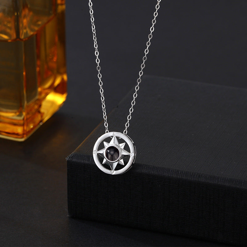 Love Compass Photo Necklace