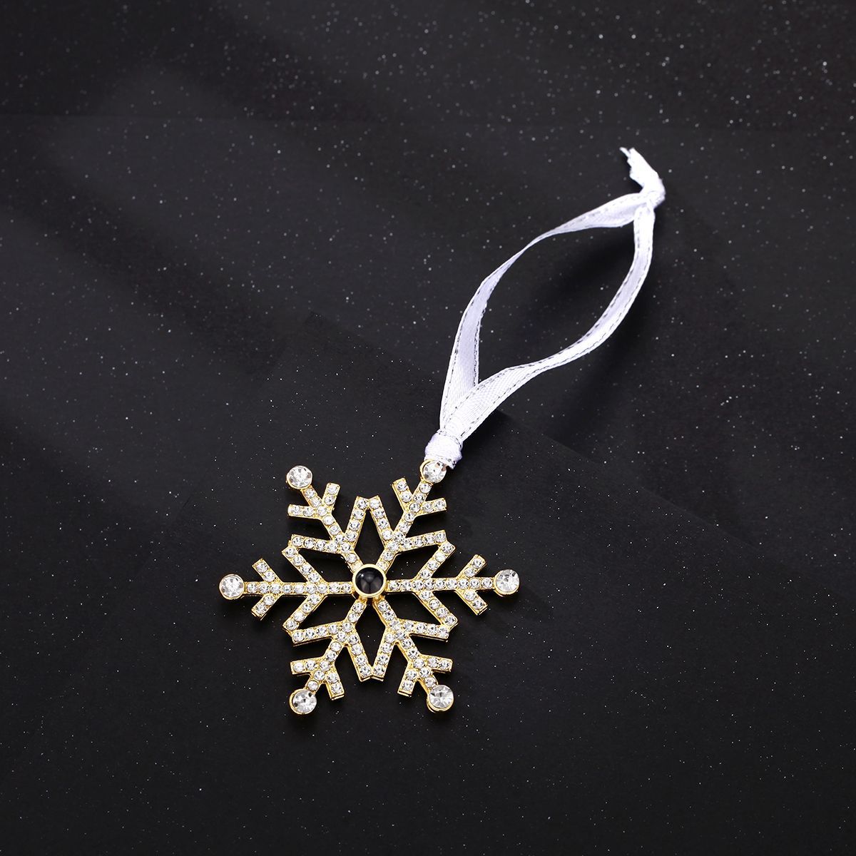 Personalized Christmas Snowflake Photo Ornament