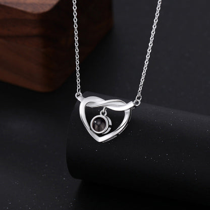 Mobius Love Necklace with Hidden Photo