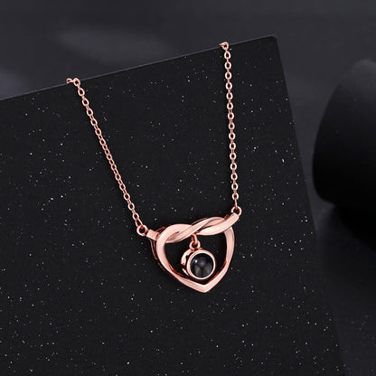 Mobius Love Necklace with Hidden Photo