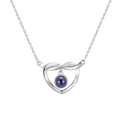 Mobius Love Necklace with Hidden Photo