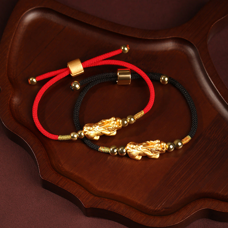 Feng Shui Red String Pixiu Bracelet