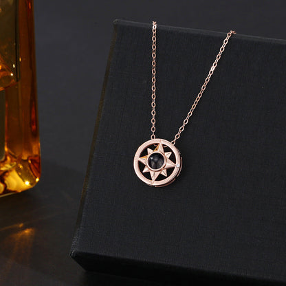 Love Compass Photo Necklace