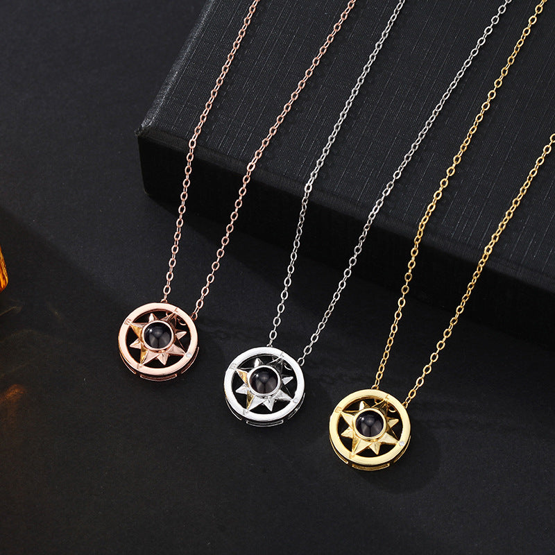 Love Compass Photo Necklace