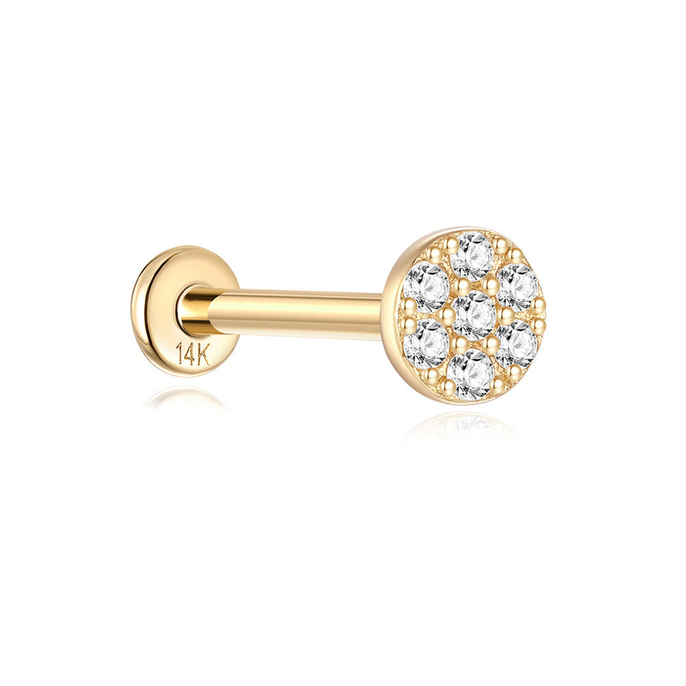 14K Gold Earrings Stud Series