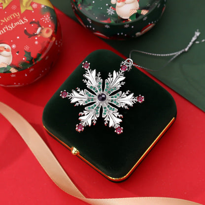 Personalized Colorful Snowflake Ornament With Photo Inside