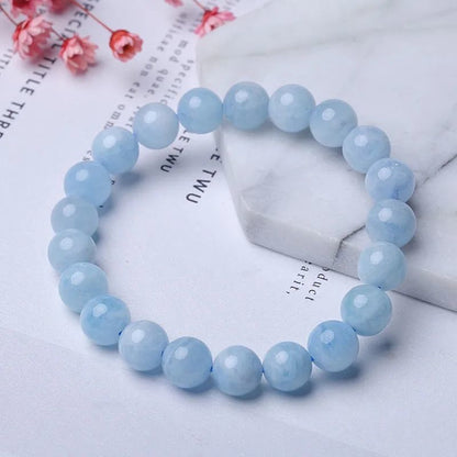 Blue Aquamarine Calming Bracelet - Grounding & Soothing