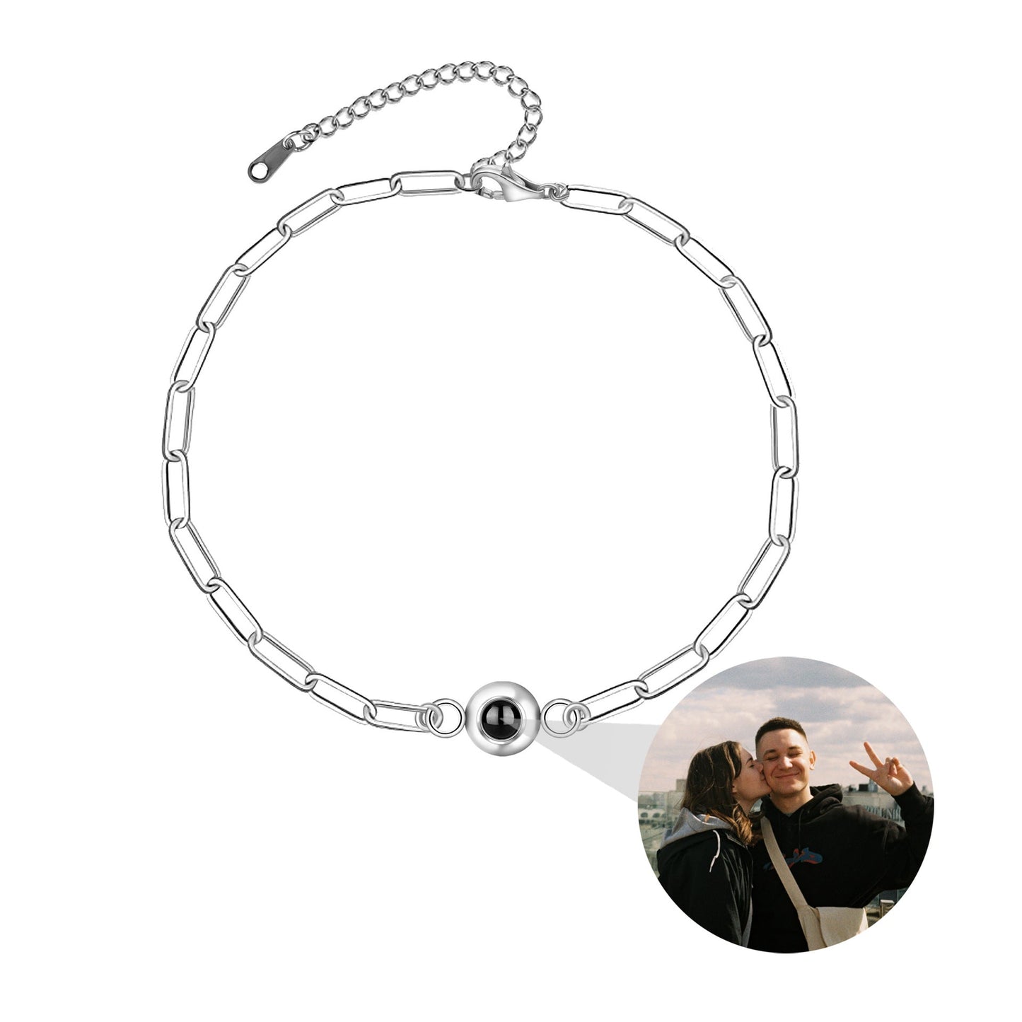 Custom Paperclip Photo Bracelet