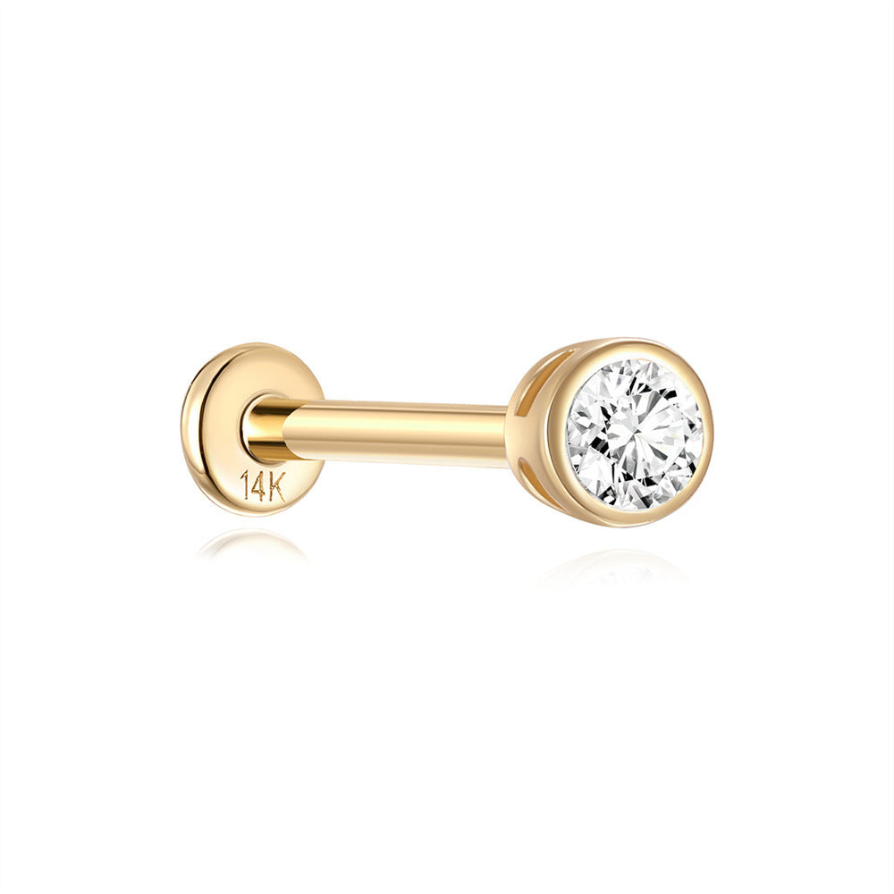 14K Gold Earrings Stud Series