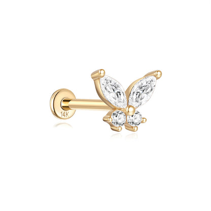 14K Gold Earrings Stud Series