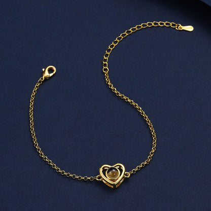 Heart Bracelet With Hidden Photo