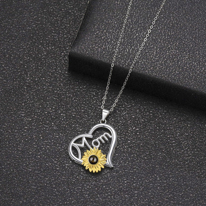 Moms are like flowers, Custom Photo Necklace