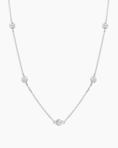 Classic Five Diamond Necklace