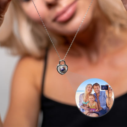 Padlock Photo Necklace