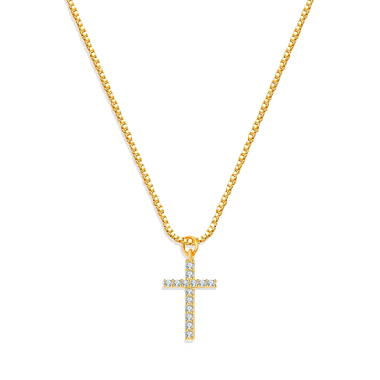 Pave Cross Necklace