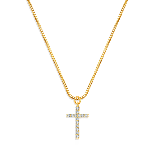 Pave Cross Necklace