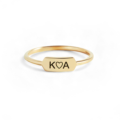 Personalized Mini Bar Ring