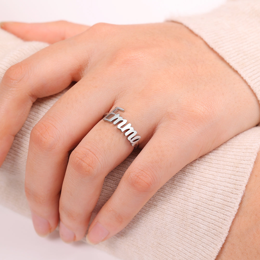 Personalized Nameplate Ring