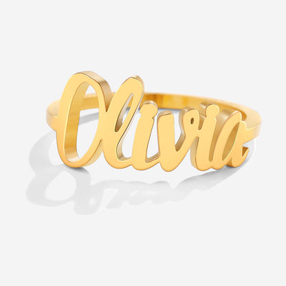 Personalized Nameplate Ring