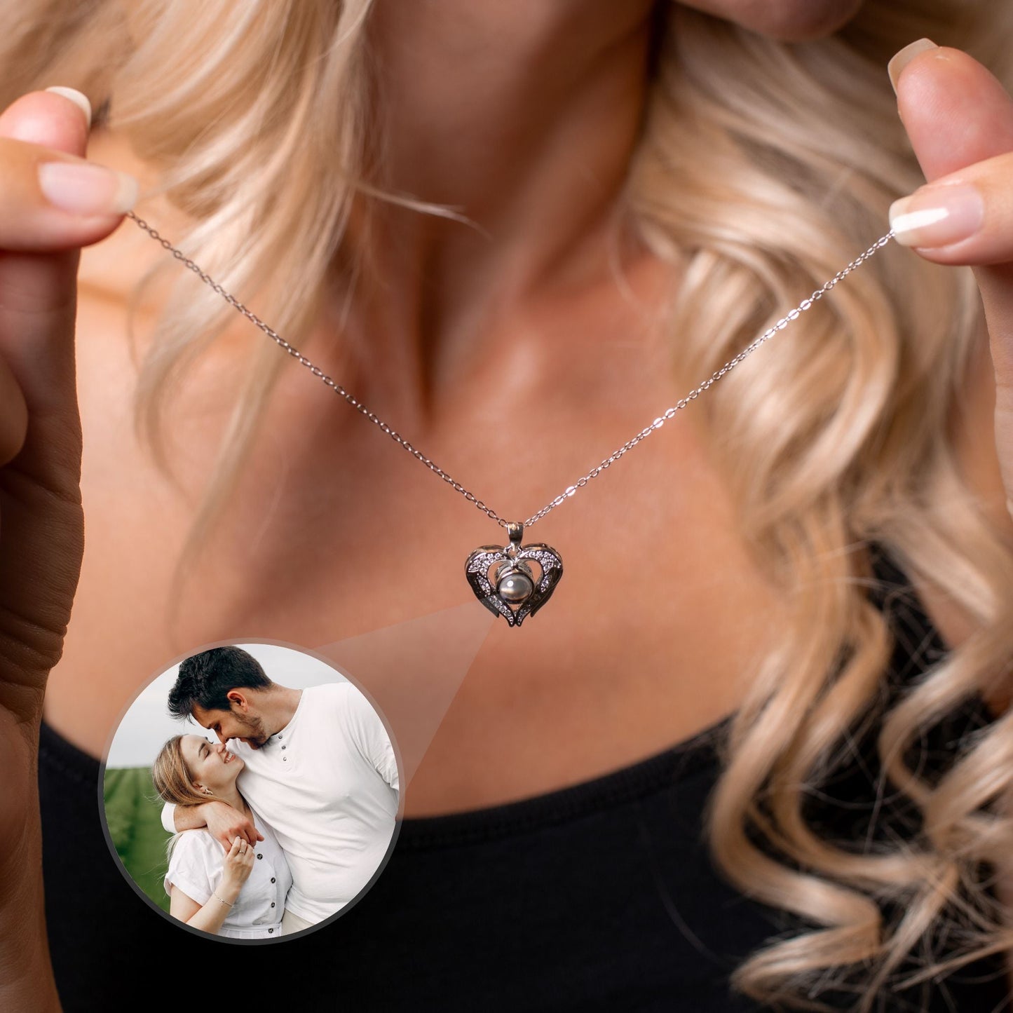 Precious Heart Photo Necklace