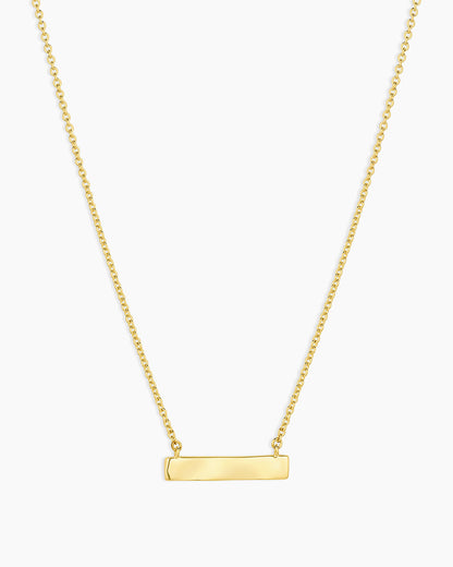 Bespoke Plate Necklace (gold)