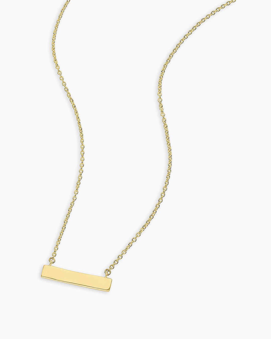 Bespoke Plate Necklace (gold)