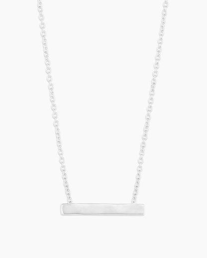 Bespoke Plate Necklace (silver)