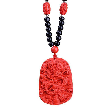 Red Dragon Necklace - Luck & Abundance