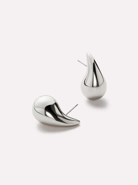 Statement Earrings - Kiara Silver