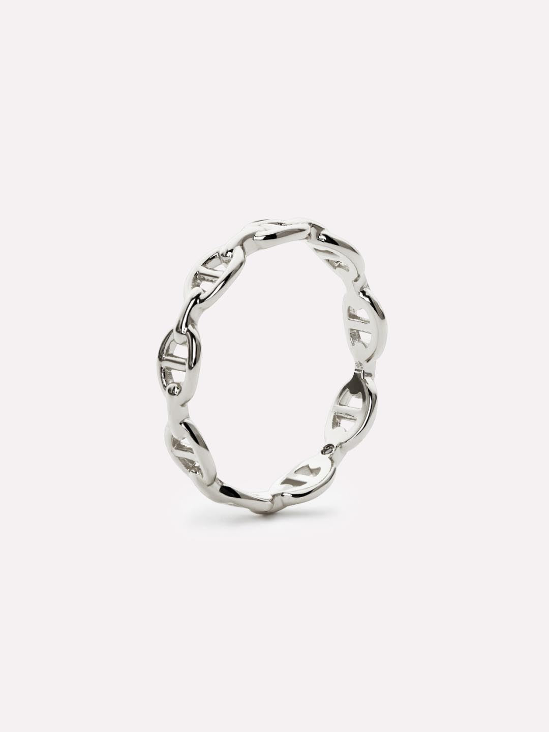 Anchor Chain Ring - Iver Silver