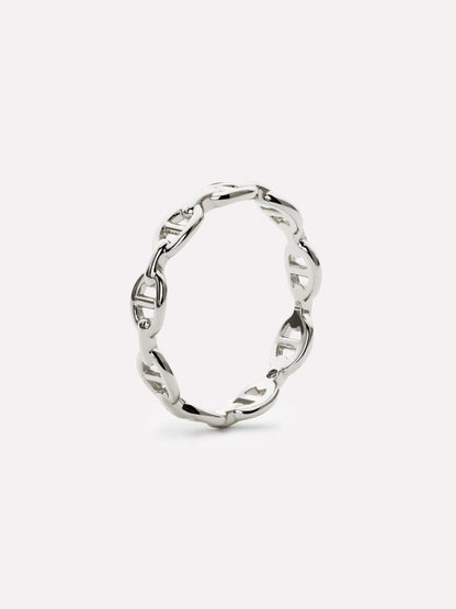 Anchor Chain Ring - Iver Silver