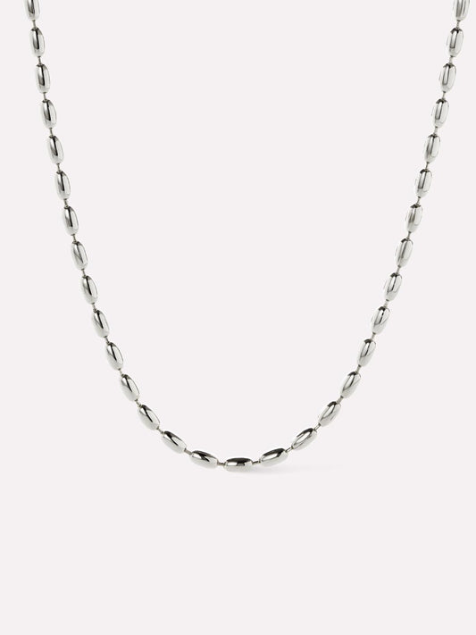 Ball Chain Necklace - Capri Silver