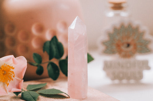 Rose Quartz Wand - Heart Chakra Healing