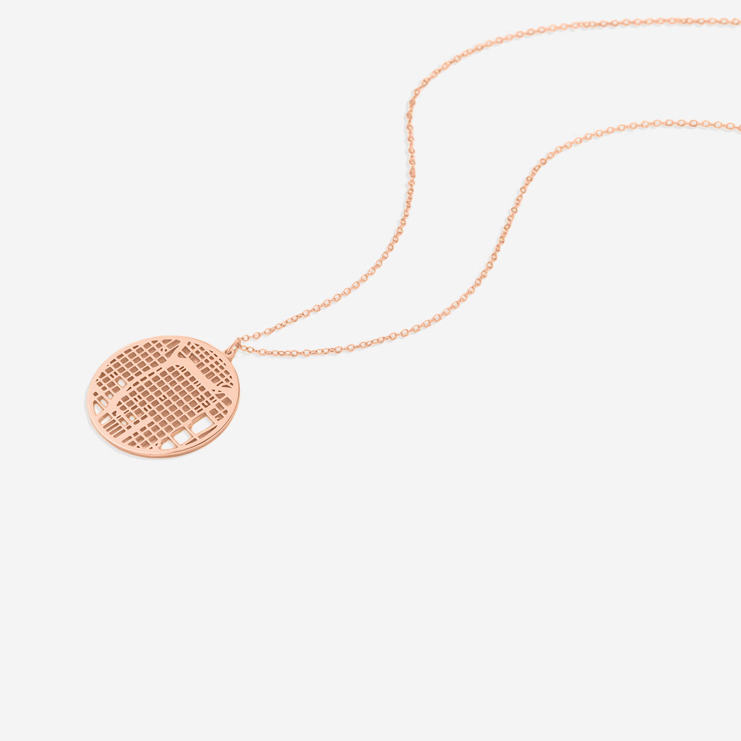 Custom Map Necklace