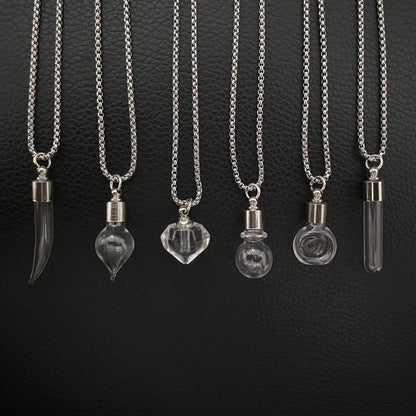 Memorial Vial/Urn Pendant Necklace