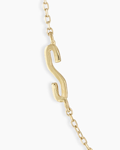 14k Gold Alphabet Necklace