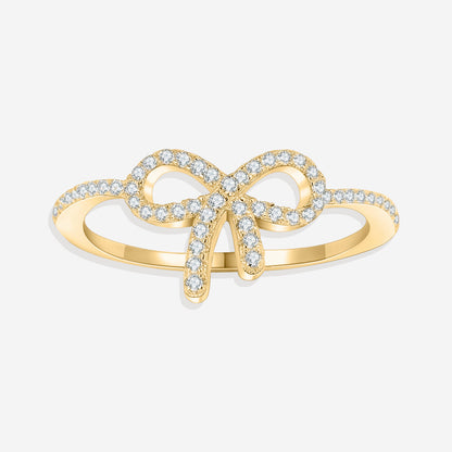 Pave Bow Ring