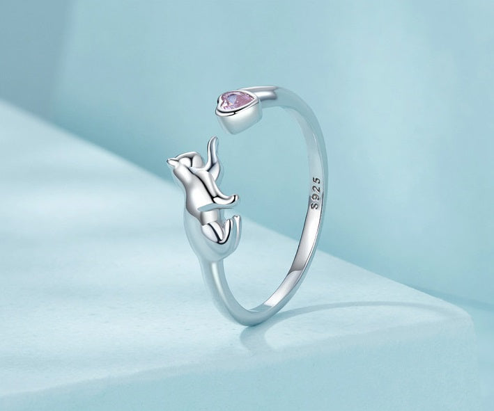 Siamese Cat Wrap Ring