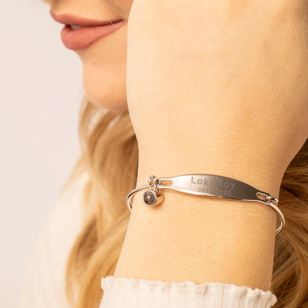 Eternity's Etched Photo Bracelet