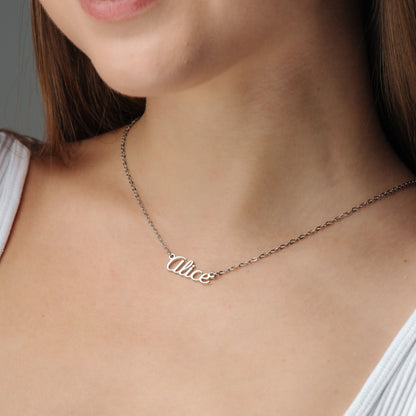 Silver Name Necklace