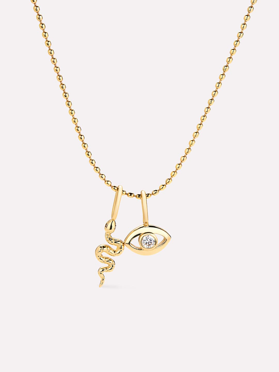 Gold Pendant Necklace - Lucky Charm Necklace