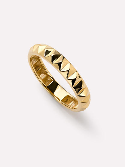 Solid Yellow Gold - Medium Equinox Ring