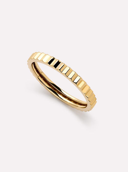 Solid Yellow Gold - Slim Nova Ring