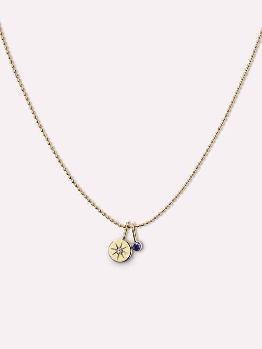 Gold Pendant Necklace - Gold Midnight Star Necklace